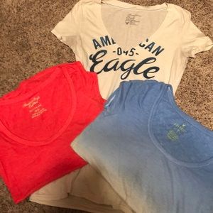 (3) America eagle outfitters xsmall t-shirt